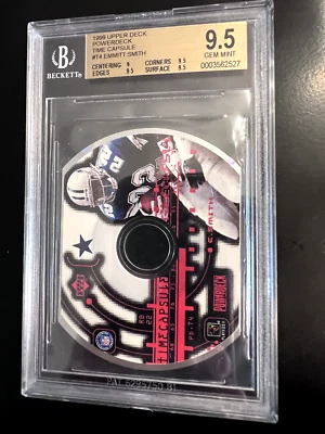 1999 Upper Deck PowerDeck Time Capsule #T4 Emmitt Smith Beckett Graded - Image 1 of 2