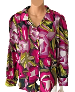 Missoni For Target Blouse Abstract Print Button Down Shirt Size XS NWT 274487 - Picture 1 of 5