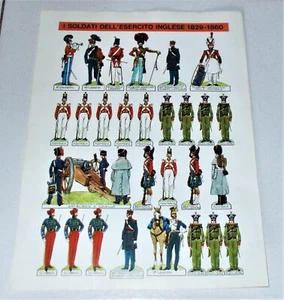 Soldatini I SOLDATI DELL'ESERCITO INGLESE 1829-1860 Corriere dei Piccoli 1969 - Picture 1 of 1