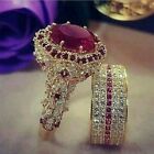 Gorgeous Women Wedding Ring Set Cubic Zirconia Jewelry 925 Silver Rings Size6-11