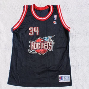 Vintage Champion Hakeem Olajuwon Houston Rockets jersey L 14-16 - Picture 1 of 6