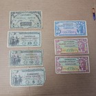 Military Payment Certificate Lot Series 591 and 481 One Dollar Five Ten Paper