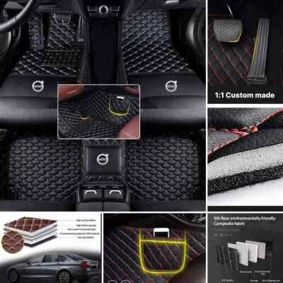 For Fit Volvo C EX S V XC Car Floor Mats Luxury Waterproof Custom Carpets New Foto 1 de 4