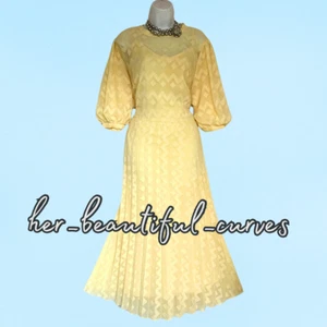 ASOS GEOMETRIC PATTERN PLEATED OCCASION WEDDING PARTY DRESS SIZE 22 - Picture 1 of 6