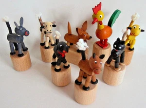 Wackelfigur Wackeltier Haustiere Erzgebirge - Bild 1 von 10