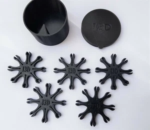 Boite avec 5 étoiles porte amorces 8 branches pour revolver poudre noire - Foto 1 di 6