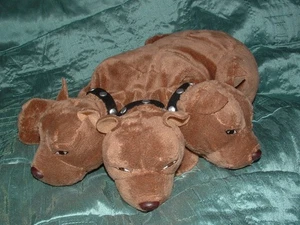 HARRY POTTER CERBERUS 3 HEADED DOG PUPPET PLUSH SOFT TOY WIZARDING WORLD (B) - Picture 1 of 5