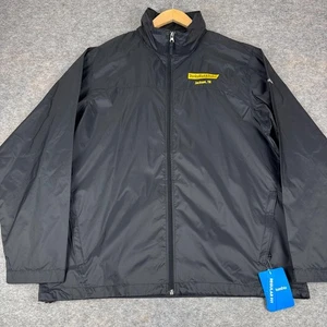 Columbia Glennaker II Rain Jacket Stanley Black & Decker Logo Black Mens Large L - Picture 1 of 10