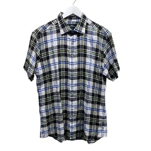 Camisa Rodd and Gunn Para Hombre L Calce Deportivo Cuadros Italiano Lino Manga Corta Abotonada - Imagen 1 de 13