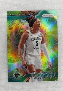 2024-25 Panini Prizm WNBA #7 Kayla Thornton Fractal Green New York Liberty - Picture 1 of 2