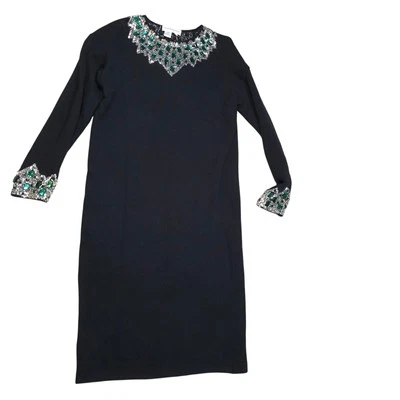 Cuello/puños Outlander vintage de lentejuelas/estrás para mujer talla M lana de cordero/angora Foto 1 de 4