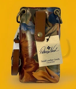 Funda Bandolera de Cuero Patricia Nash FairLeigh Cosecha de Caléndula para Teléfono Nueva con Etiquetas - Imagen 1 de 11