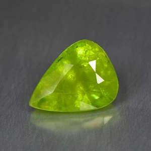 2.53Ct Pear_Charming Sparkles Natural Green Titanite Sphene - Picture 1 of 1
