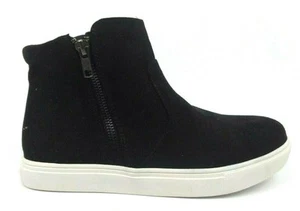 IZOD Women's Mila Sneaker Side Zip Casual Suede Leather Ankle Boots - Picture 1 of 8