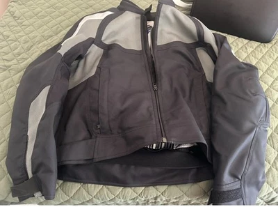 Chaqueta de motocicleta BMW Motorrad AirFlow 56 XL negra con carcasa impermeable roja Foto 1 de 4