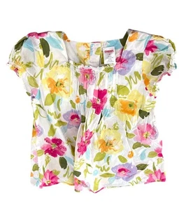 Gymboree FAIRY FASHIONABLE Girls Size 4 Floral Top Sequins Smocking Flowers 2009 - Picture 1 of 5