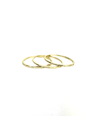 女士 Anne Klein 3 件套金色手镯手链新品 — 第 1/3 张图片