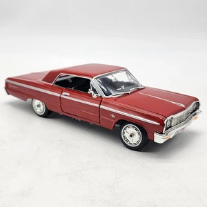 Johnny Lightning 1/24 1964 Chevy Impala SS Red Diecast Muscle Car Loose - Picture 1 of 14
