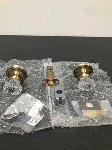 Nostalgic Warehouse 702127 Privacy Door Knob Set, Antique Brass - Picture 1 of 4