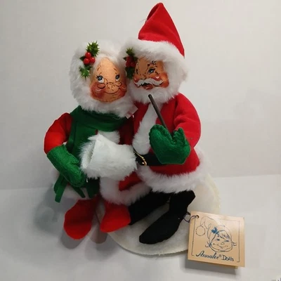 De colección. Annalee Santa And Mrs Santa 1963 paquete de 2 coleccionistas móviles Navidad Foto 1 de 4