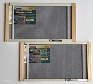 "2 pantallas de ventana ajustables Frost King AWS1030 Marvin de 10" de alto 19"" a 33""" - Imagen 1 de 2