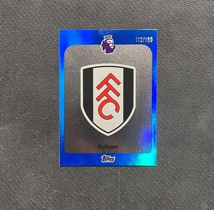 2025-26 Topps Premier League Premier Team Badge Fulham /150 Blue - Picture 1 of 2