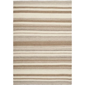 SAFAVIEH Dhurries DHU631A Handwoven Natural / Camel Rug - Picture 1 of 21