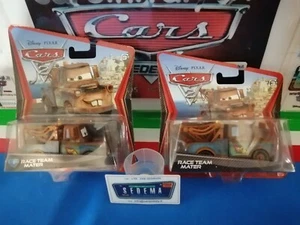 Cars2-Race Team Mater 2010- 2 Blister 1) Normal - 2) Short Card Mattel sc.1/55 - Imagen 1 de 4