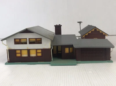 Vintage Locomotive Train Railway Toy House & Out Building - Image 1 of 4