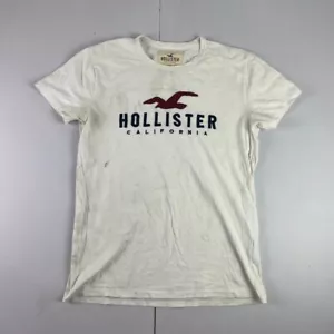 HOLLISTER T-Shirt Small White Mens - Picture 1 of 21