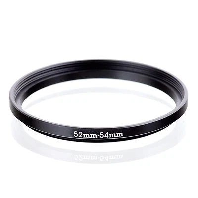 RISE(UK) 52mm-54mm 52-54 mm 52 to 54 Step Up Ring Filter Adapter black - Image 1 of 3