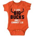 Like Big Bucks I Can Not Lie Deer Hunting Baby Boys Infant Romper Newborn