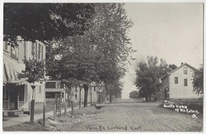 1910 Mt. Eaton, Ohio - ECHTES FOTO Main Street - Vintage Postkarte - Bild 1 von 2