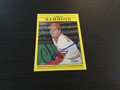 Chris Hammond autographed Baseball Card (Cincinnati Reds) 1991 Fleer #65 - Image 1 of 2