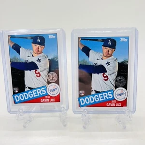 2020 Topps Update Gavin Lux 1985 35th Anniversary #85TB19 2 CARD LOT!!! - Picture 1 of 6