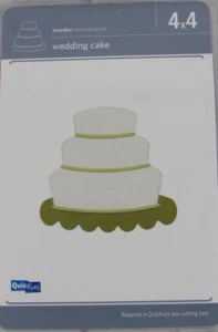 QuicKutz Wedding Cake 4x4, 1 Cutting Die Set REV-0201-S - Picture 1 of 2