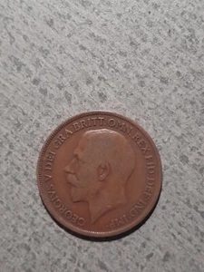 WELT AUSLÄNDISCHE MÜNZEN * GROSSBRITANNIEN * PFENNIG 1920 * GEORGE V * 105 Jahre alt * Lot N2 - Bild 1 von 2