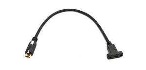 SYSTEM-S USB 3.1 Gen 2 Cable 30 CM Type C Plug To Socket Single Screw - Zdjęcie 1 z 4