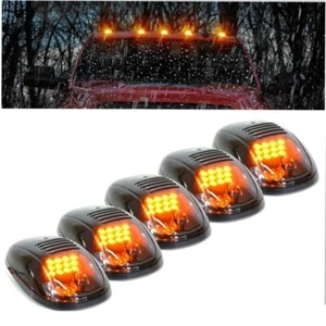 5x For Dodge Ram Jeep Ford Truck Accessories LED Amber Roof Top Cab Marker Light - Picture 1 of 12