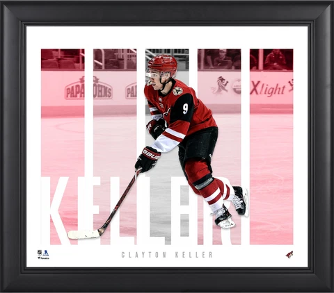Clayton Keller Arizona Coyotes Framed 15x17 Player Panel Collage Cover
