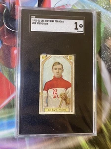 Tarjeta clasificada 1911-12 C55 Imperial Tobacco #18 Steve Vair novato RC SGC 1 - Imagen 1 de 2