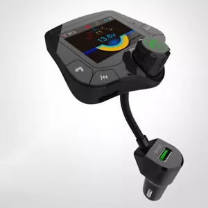 Large Screen Car Hands-Free Fm Transmitter Multi-Function Bluetooth Mp3 - Picture 1 of 11