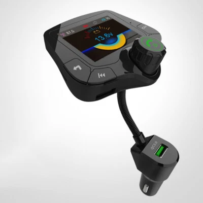 Large Screen Car Hands-Free Fm Transmitter Multi-Function Bluetooth Mp3 - image 1 of 4