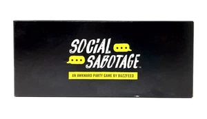 Social Sabotage An Awkward Party Game by BuzzFeed Social Media Game Age 17+ New - Picture 1 of 5