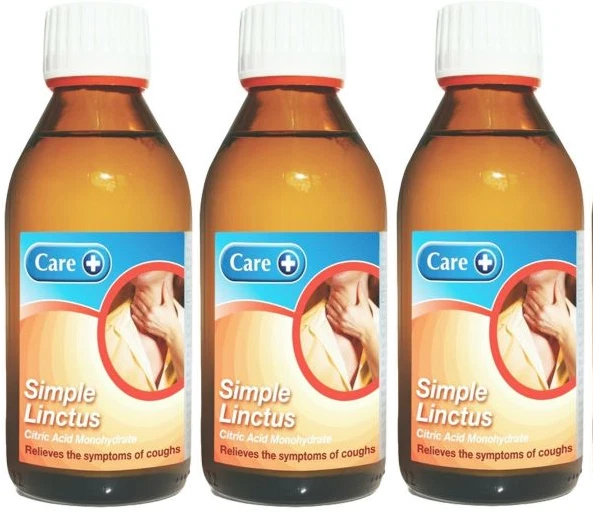 Care Simple Linctus Cough Syrup 200 ml x 3