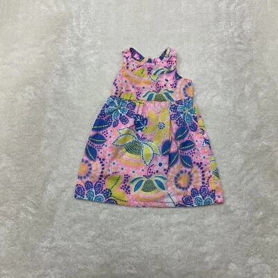 Healthtex Baby Girls Size 3T Floral Print Short Sleeve Multicolor Dress  - Image 1 of 4