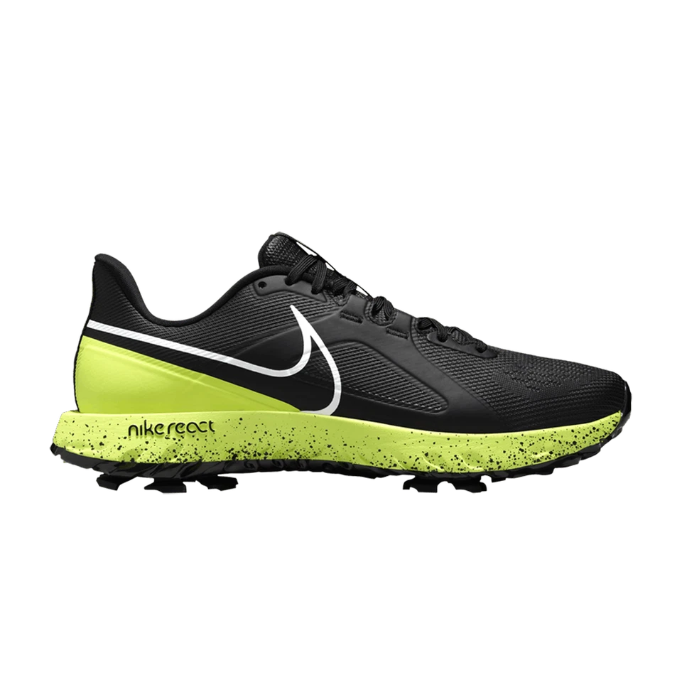 Nike React Infinity Pro Golf Black Cyber Green Volt White CT6620-005 sz 8 Men's - Image 1 of 4