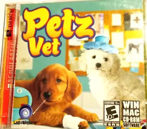 Petz Vet Ubisoft Scholastic CD-ROM Software 2 cf rom, very good 2 Discs - Picture 1 of 4