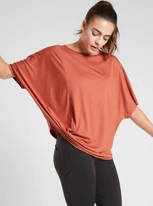 Athleta etruskisches rotes Dolman T-Shirt Bluse Top #583975 Größe Medium - Bild 1 von 13