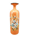 Italienische Vase Vintage Handgefertigt / "Fedele" / Blumenmotiv / Unterglasur